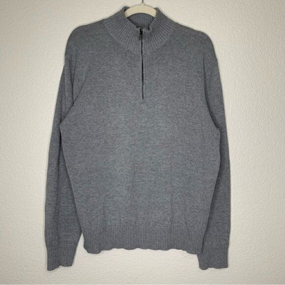 J. Crew Men’s 100% Cotton Quarter Zip Long Sleeves Pullover Sweater - Picture 1 of 9